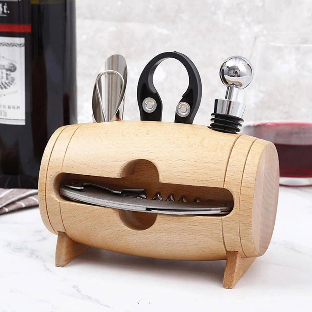 4 PCS Stainless Steel Wine Opener Set R1732
