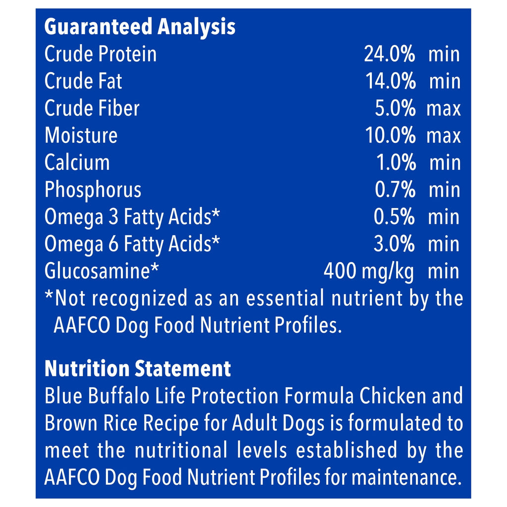 Chicken and Brown Rice Whole Grain Dry Dog Food 30 lb. Bag J6132