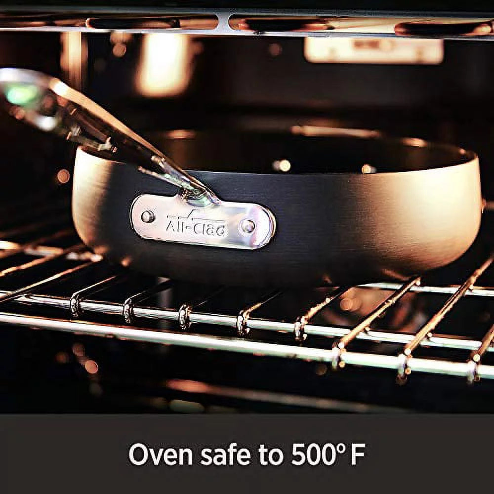 Hard Anodized Nonstick 2 Piece Fry Pan and Saute Pan Set L383