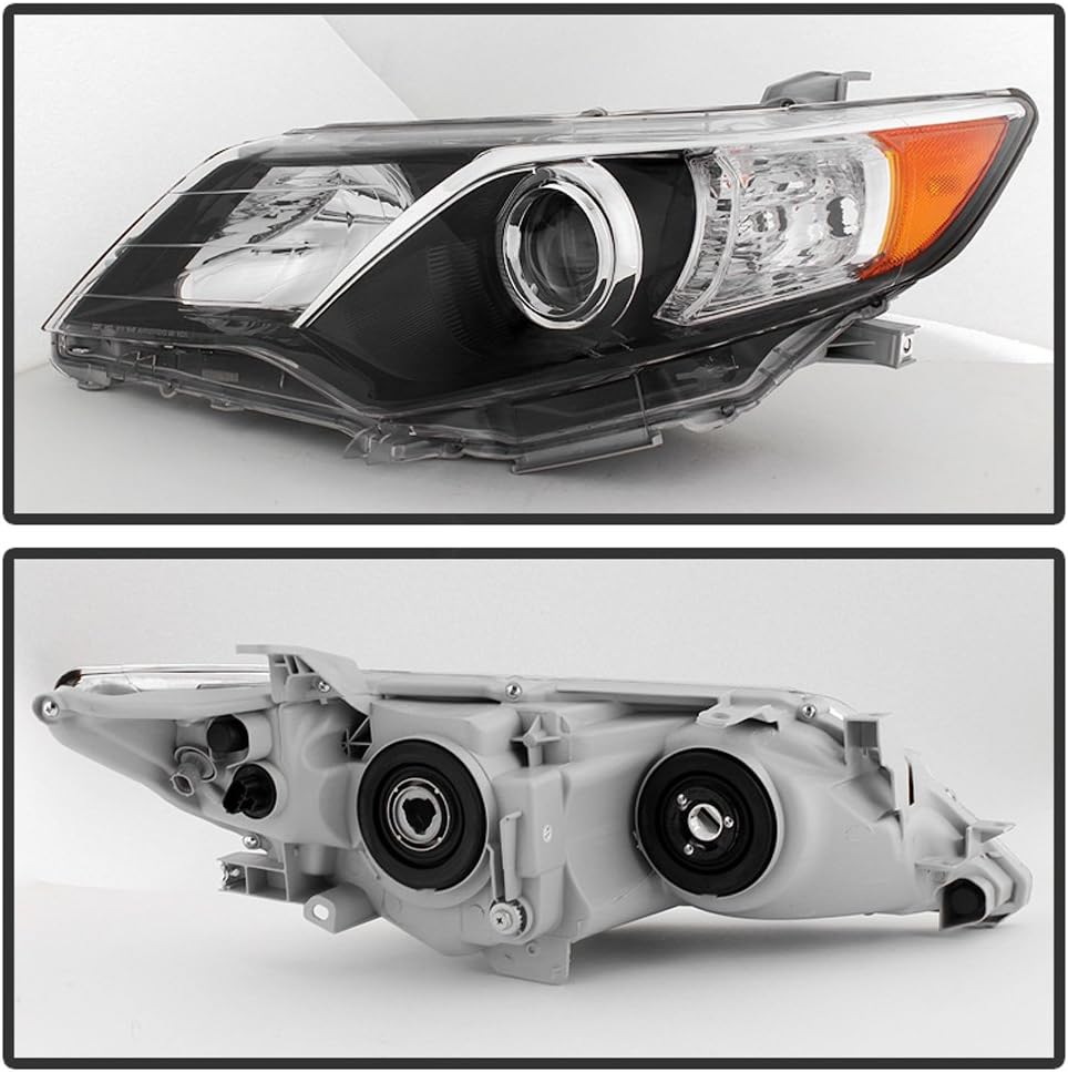 Black Projector Headlights Assembly Driver + Passenger Side B4172