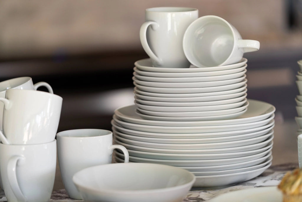 Ceramic Mug Set of 12 White V86472