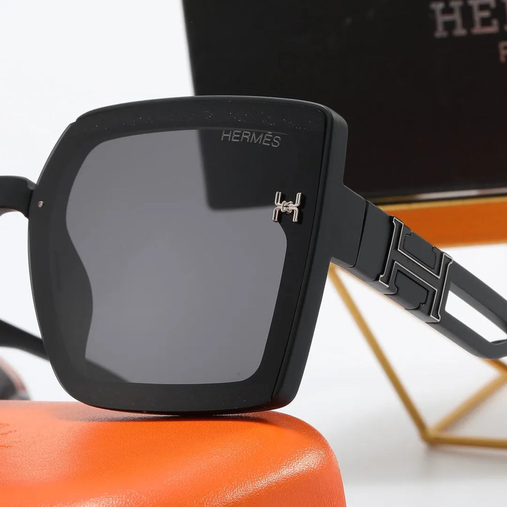 Fashion Big H Hollow Temple Polarized Sunglasses G2049