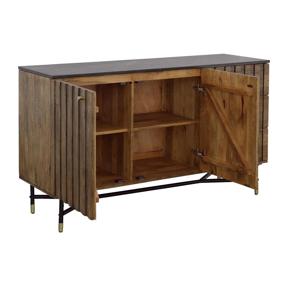 3-Drawer Solid Wood Credenza F51899
