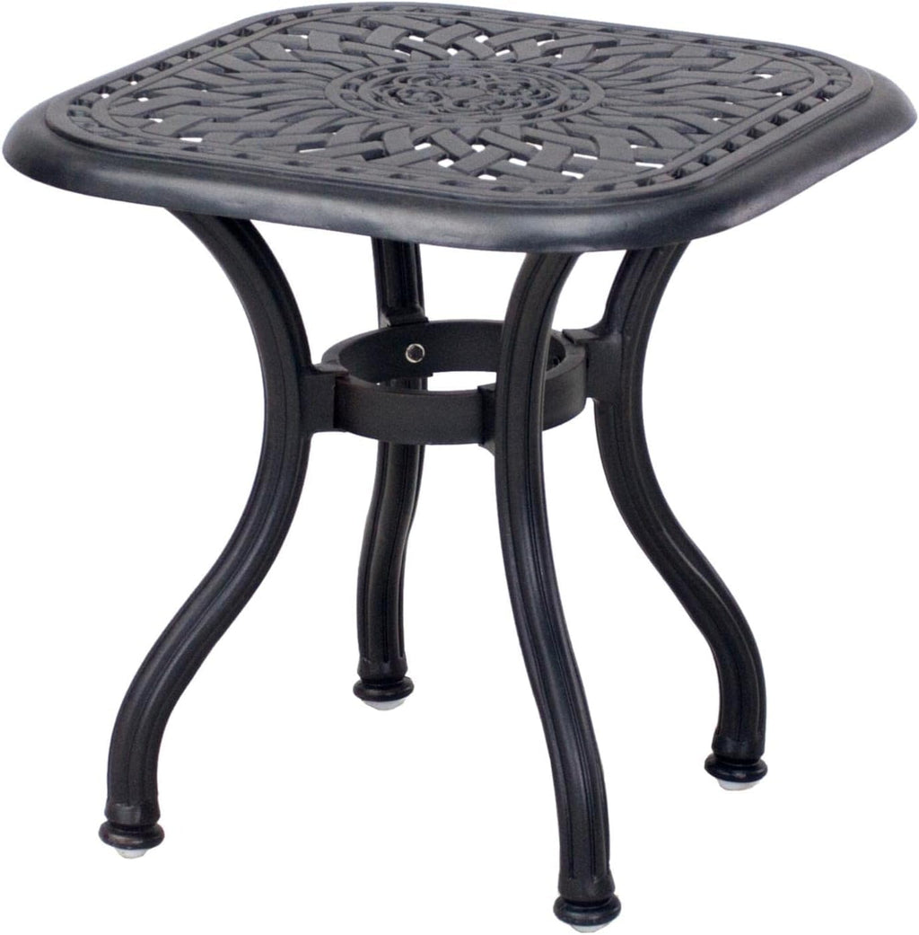 3 Piece Cast Aluminum Patio Bistro Set with Swivel Rockers M842