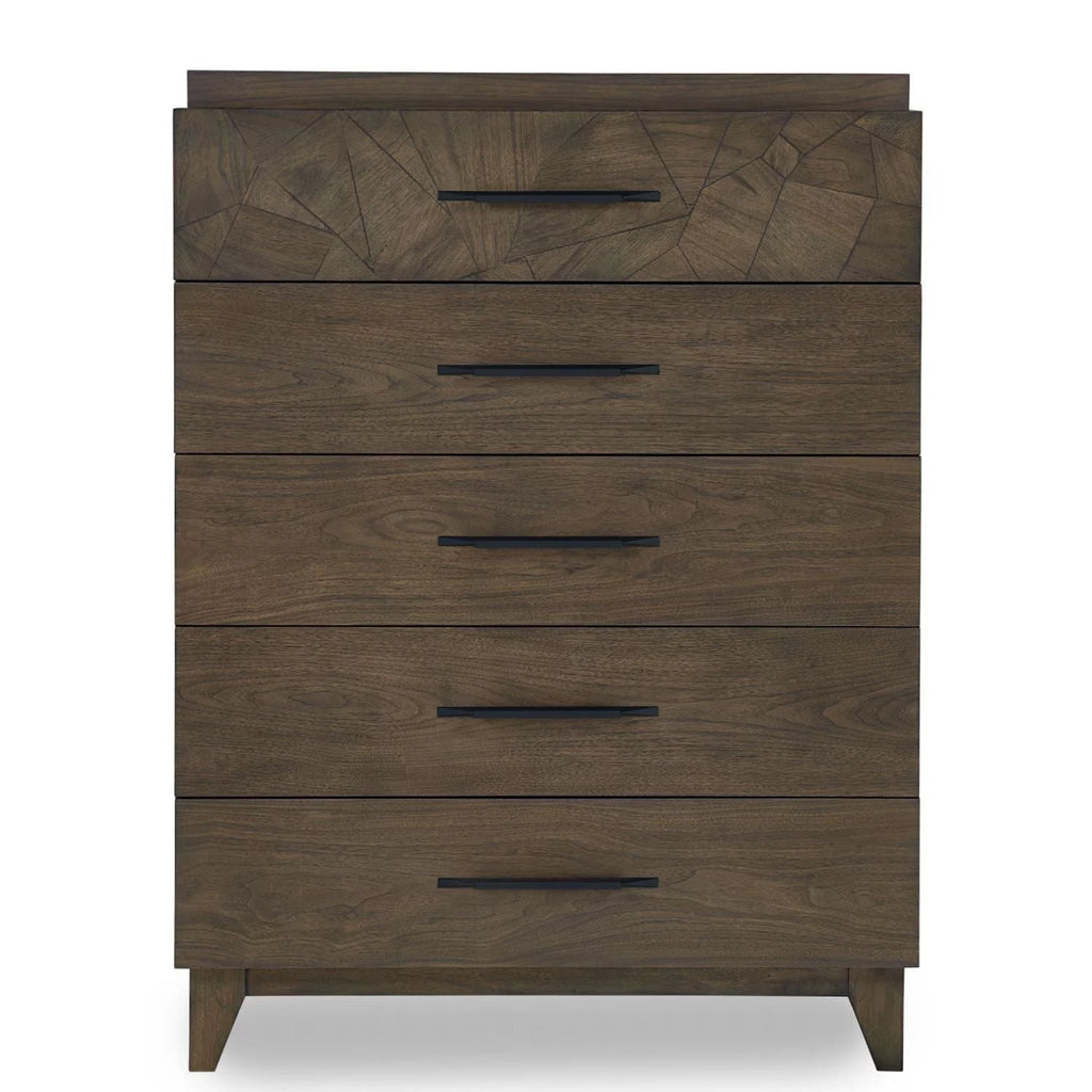 Five-Drawer Chest in Wild Oats Brown H228