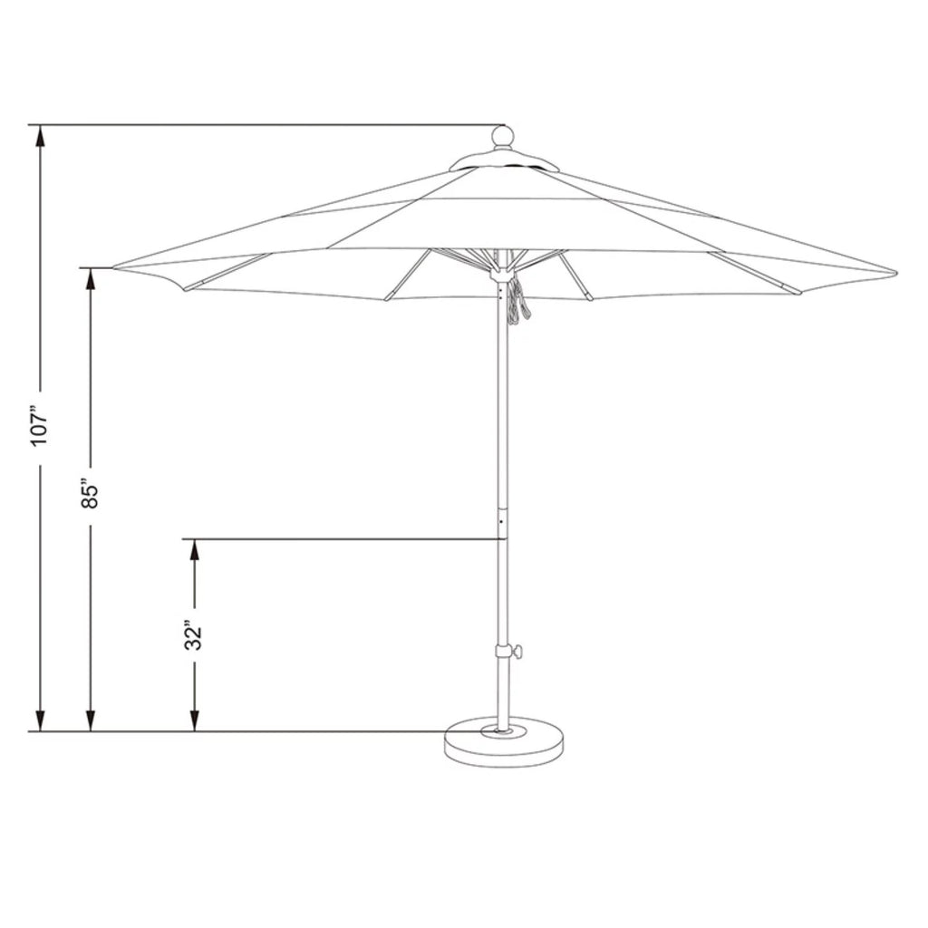 11' Bronze Market Umbrella N23827