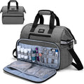 Gray Medical Supplies Bag with Padded Laptop Sleeve N841