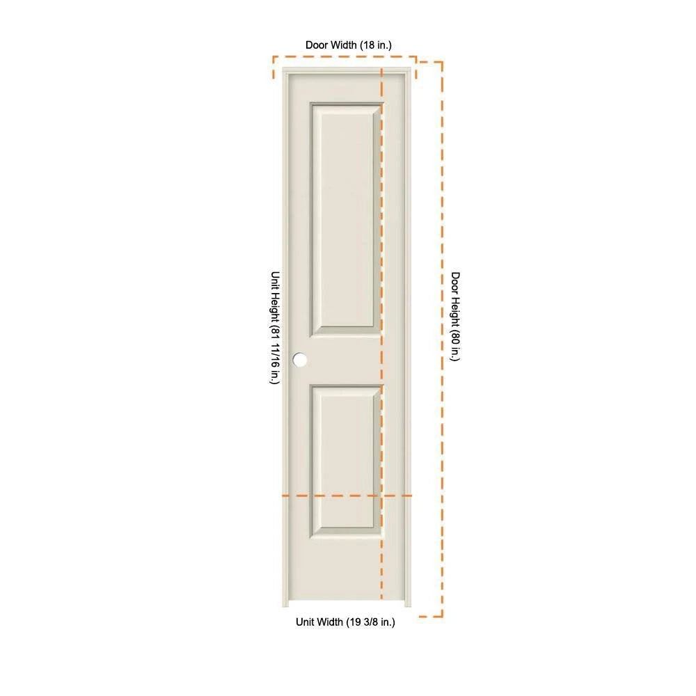 18 in. x 80 in. Solid Core Prehung Interior Door Y98441