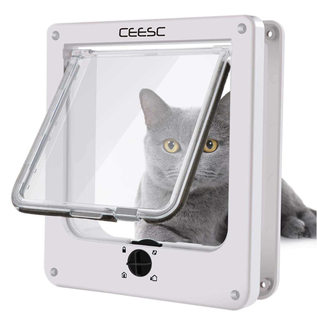 Cat Magnetic Pet Door 4 Way Lock V3974