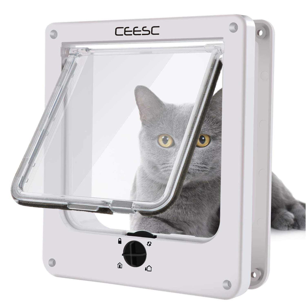 Cat Magnetic Pet Door 4 Way Lock V3974