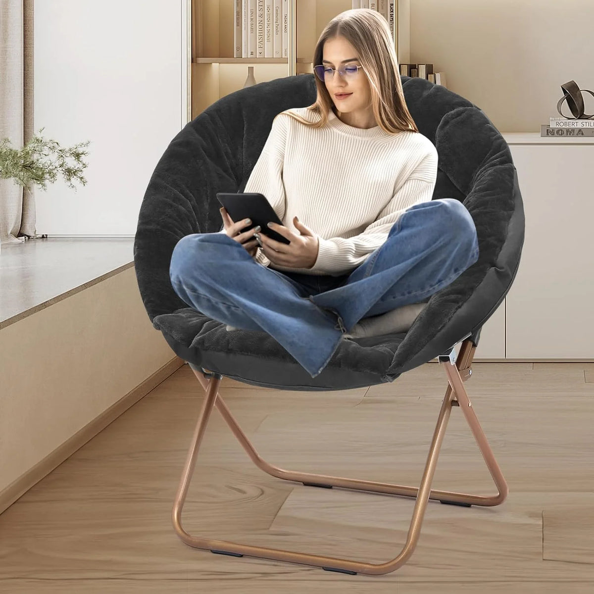 Oversized Foldable Saucer Chair F699