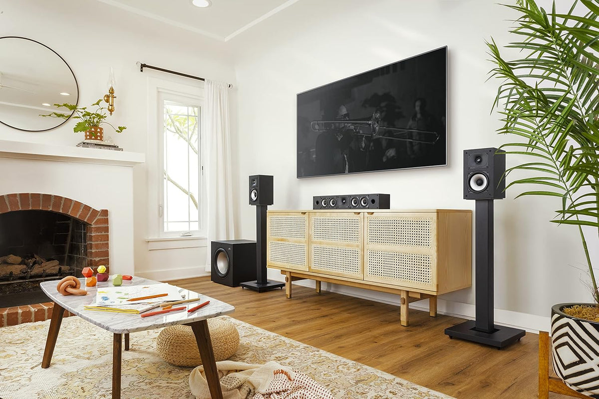 Powered Sub with 12 Dynamic Balanced Woofer & 100W Amplifier, Midnight Black O703