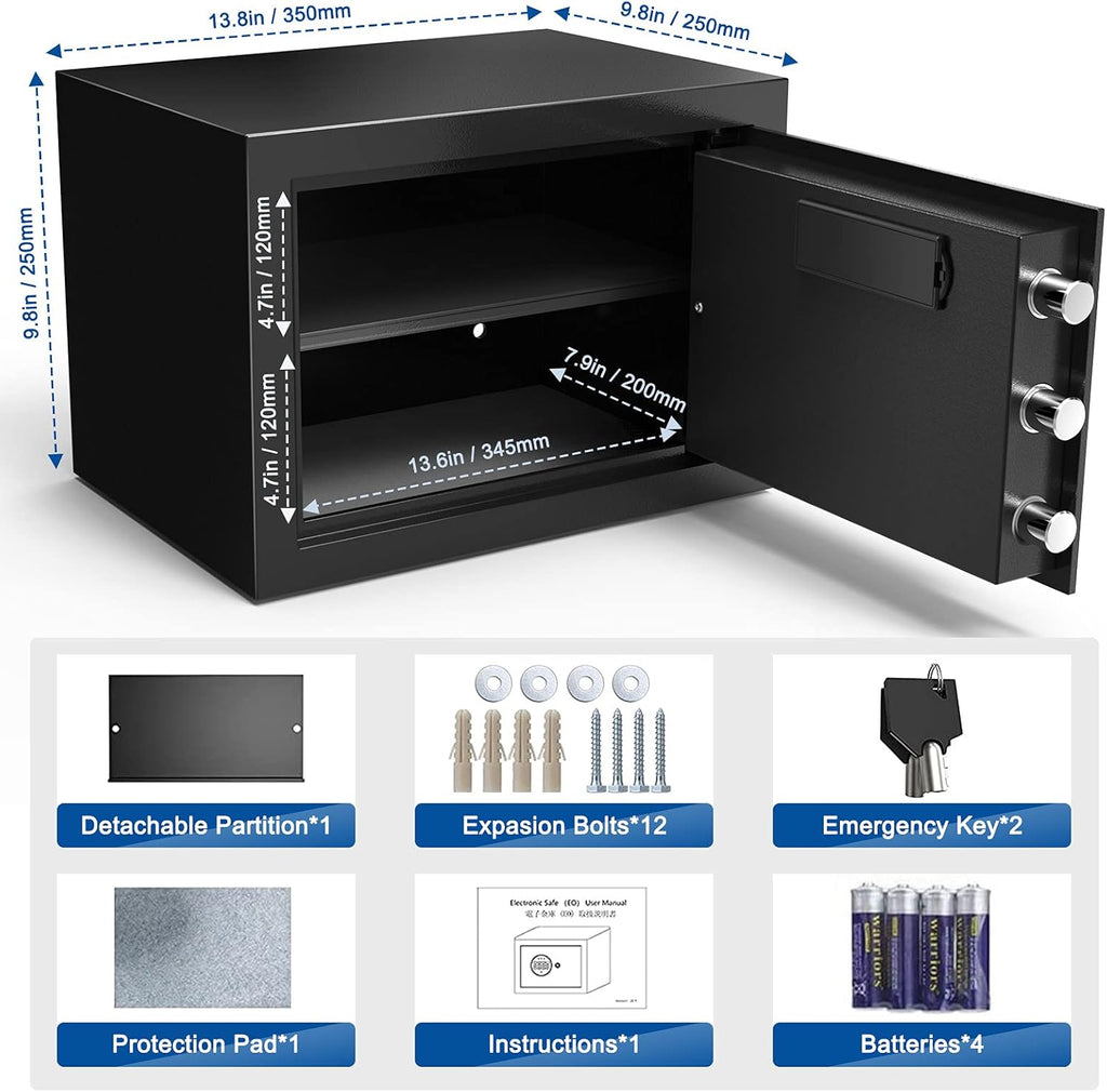 Small Steel Safe Box with LCD Digital Screen K2625