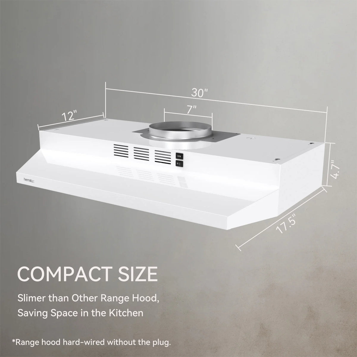 30 inch Under Cabinet Range Hood with LED Light C208
