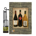 13 x 18.5 in. Double Sided Garden Flag Set with Banner Pole K9368