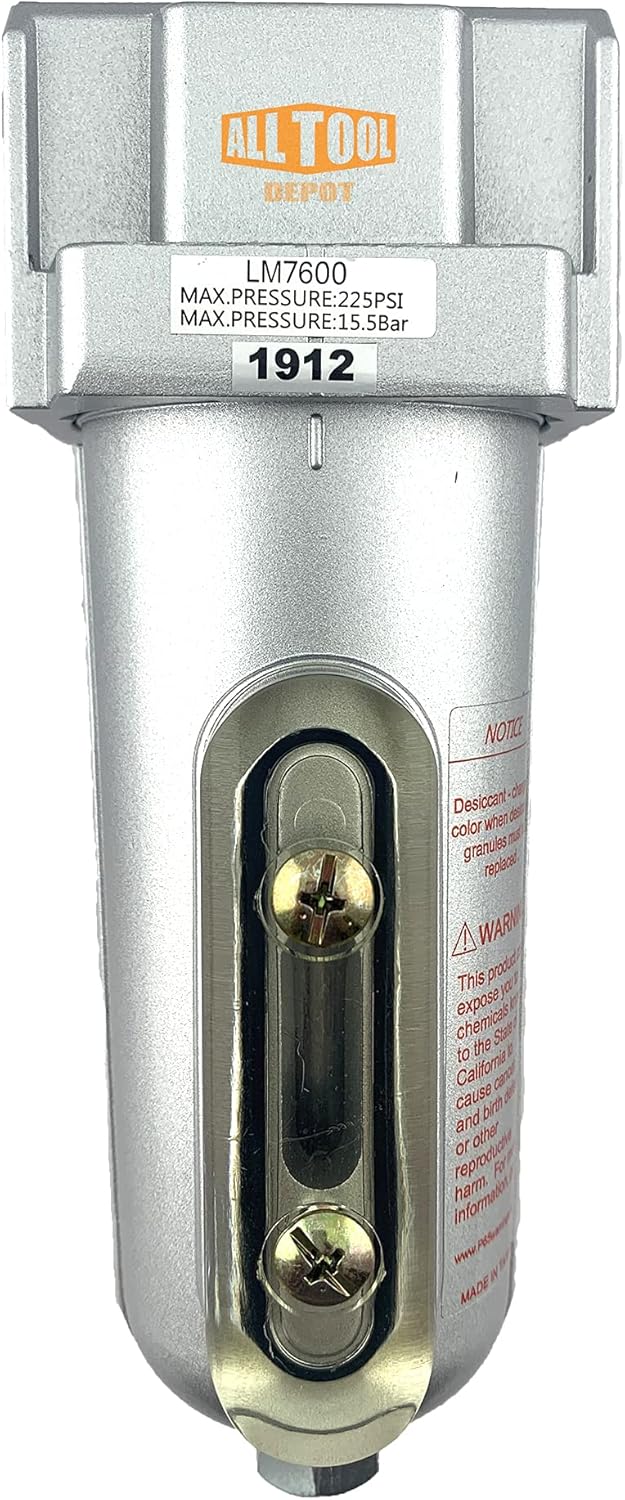 3/4 NPT Compressed Air In Line Filter Dryer Moisture Water Separator Pack of 2 U591