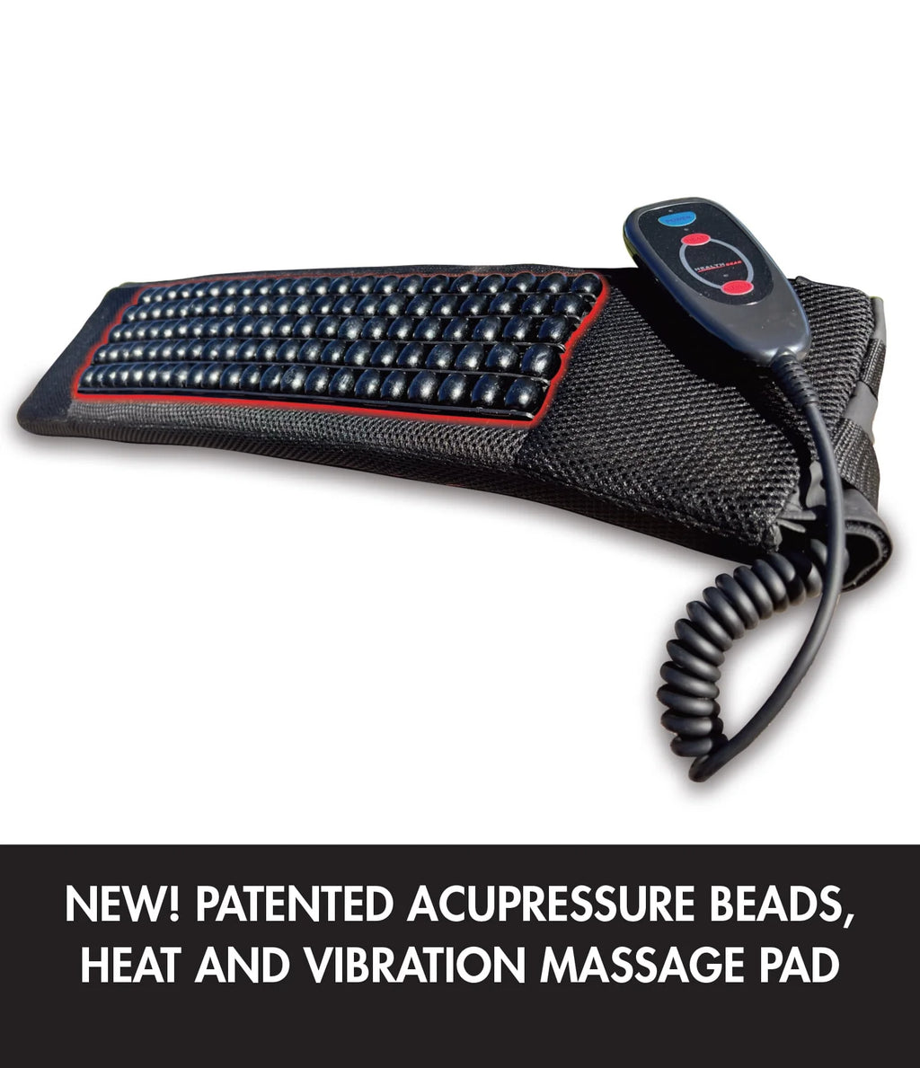 Black Acupressure Beads Heat and Vibration Massage Inversion Table X4296