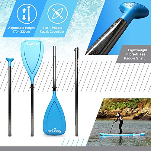 Inflatable Stand Up Paddle Set with Backpack, Paddle, and Pump V9008