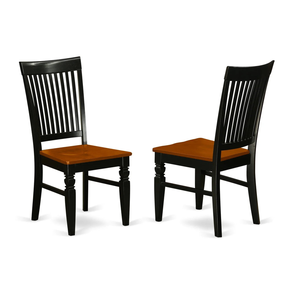 9 Pc Kitchen Table Set with Dining Table and 8 Wood Seat Chairs N6696