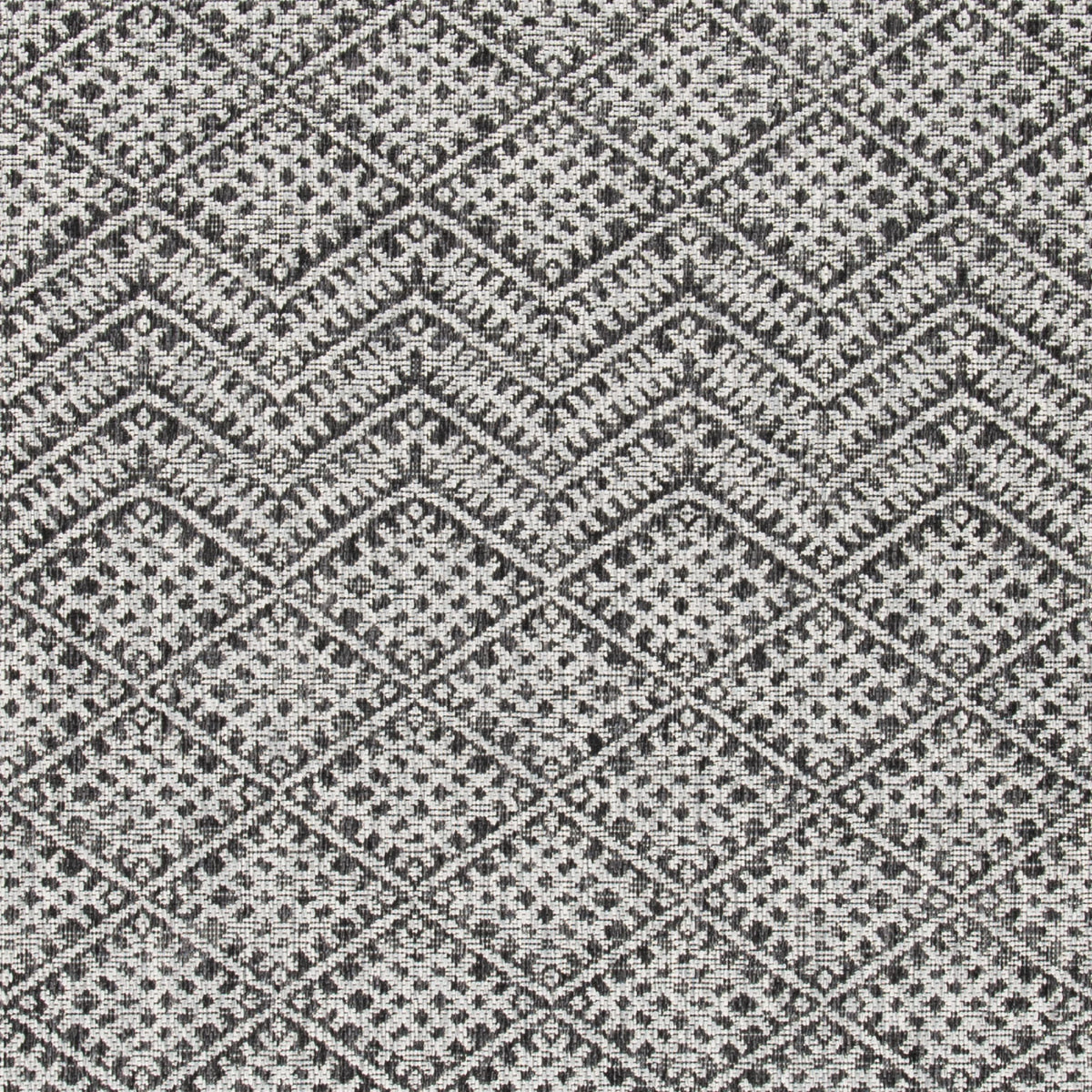 Black Grey Geometric Chevron Indoor Outdoor Area Rug B344763