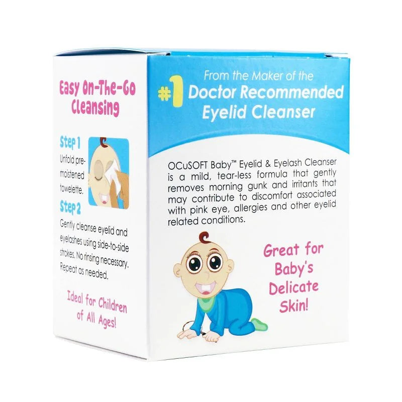 Baby Eyelid Eyelash Cleanser, 20 ct, 3 Pack S607