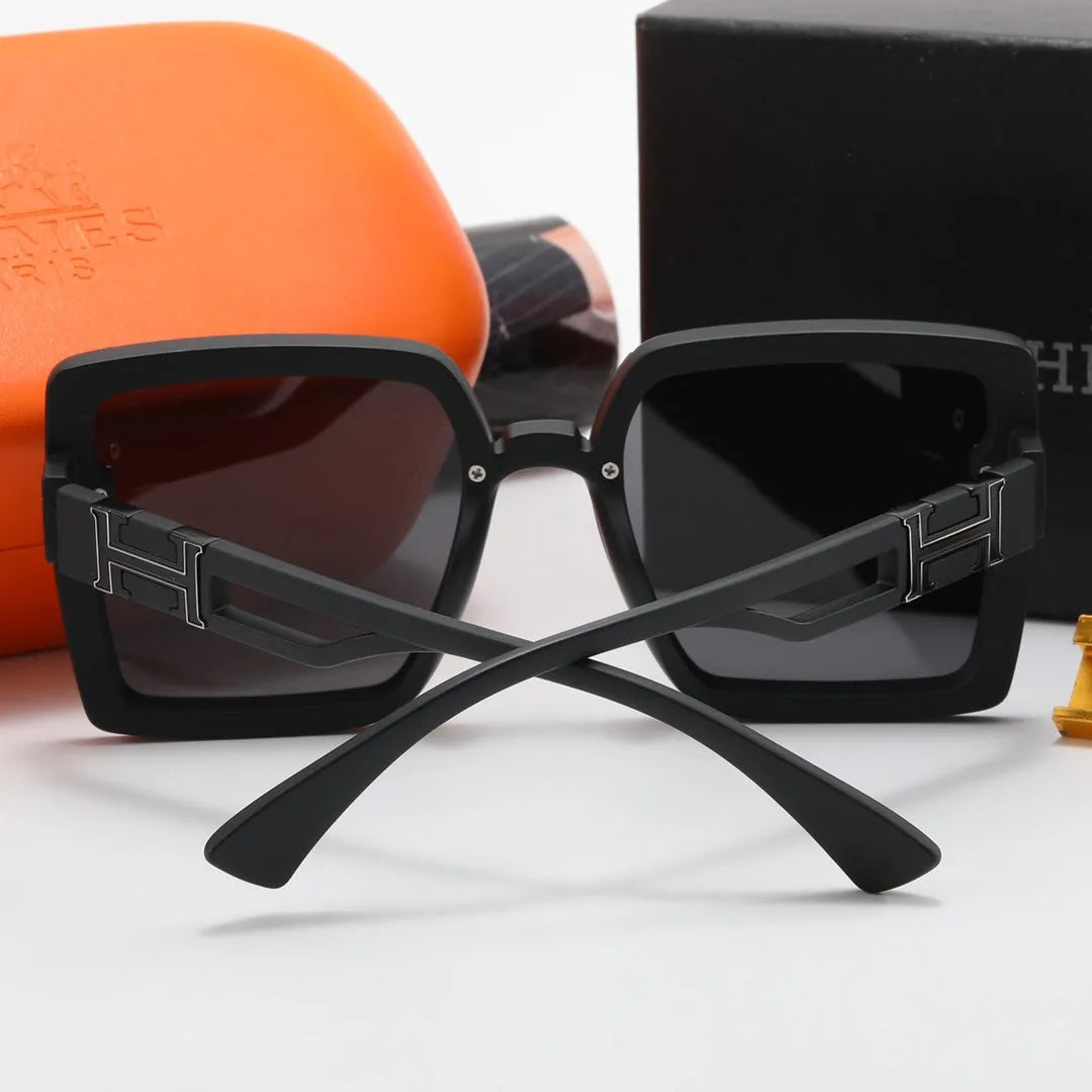 Fashion Big H Hollow Temple Polarized Sunglasses G2049