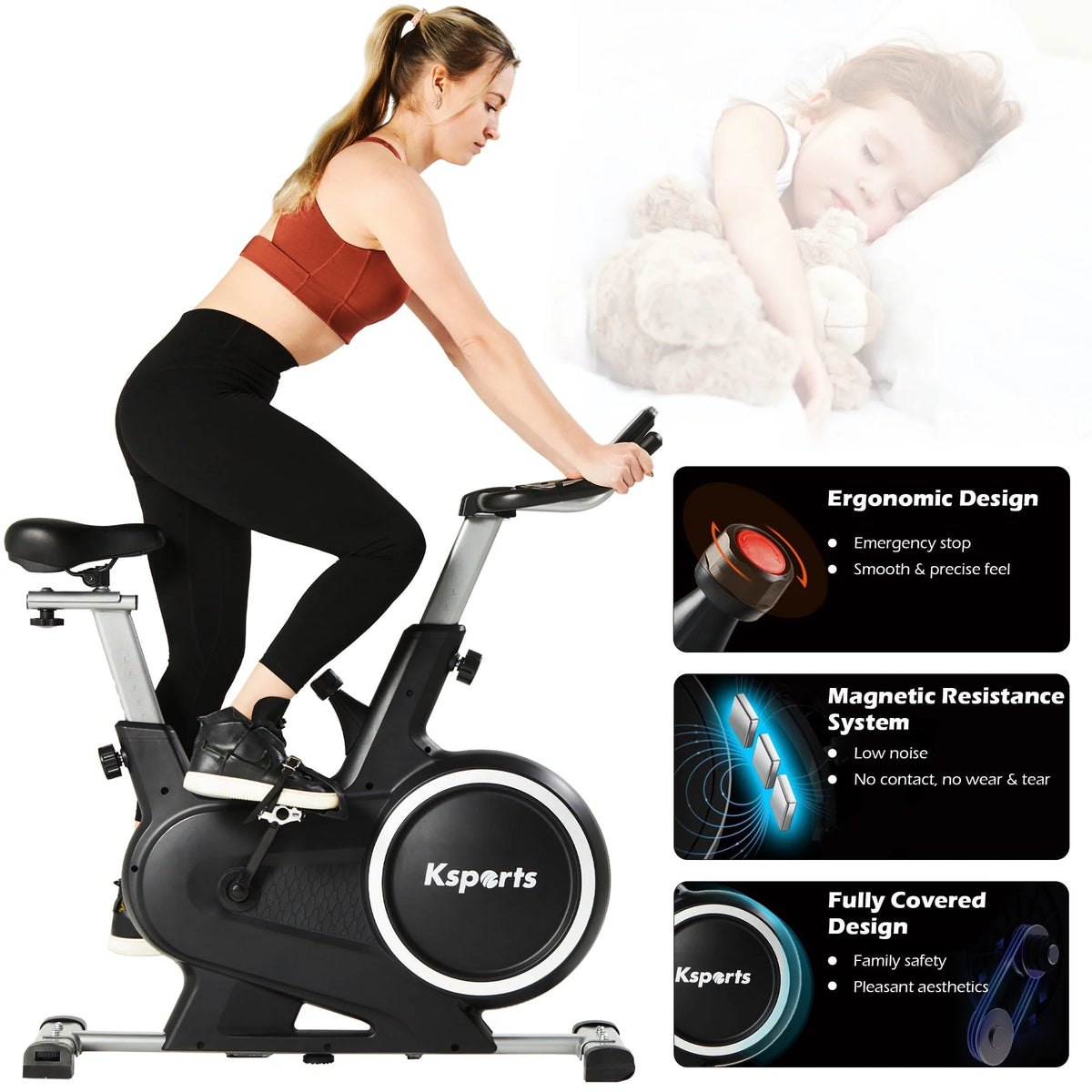 Wool Felt Resistance Exercise Bike T7336