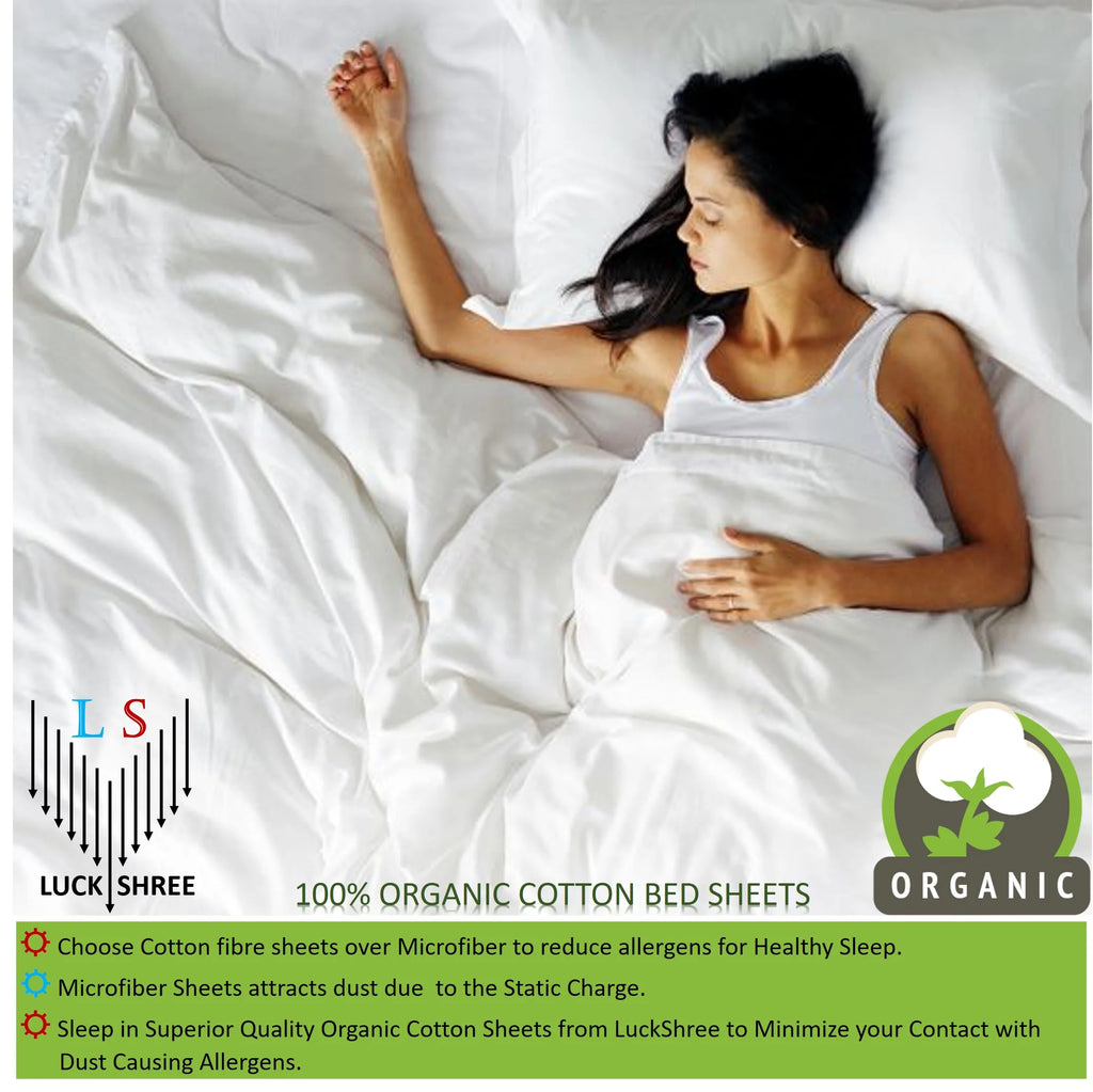 Queen XL Size Organic Cotton Sheet Set A9973