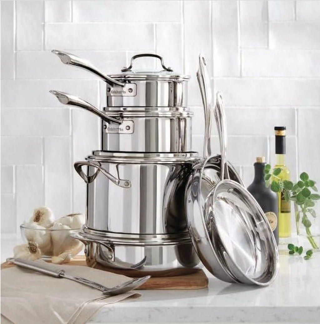 10-Piece Stainless Steel Cookware Set V81446