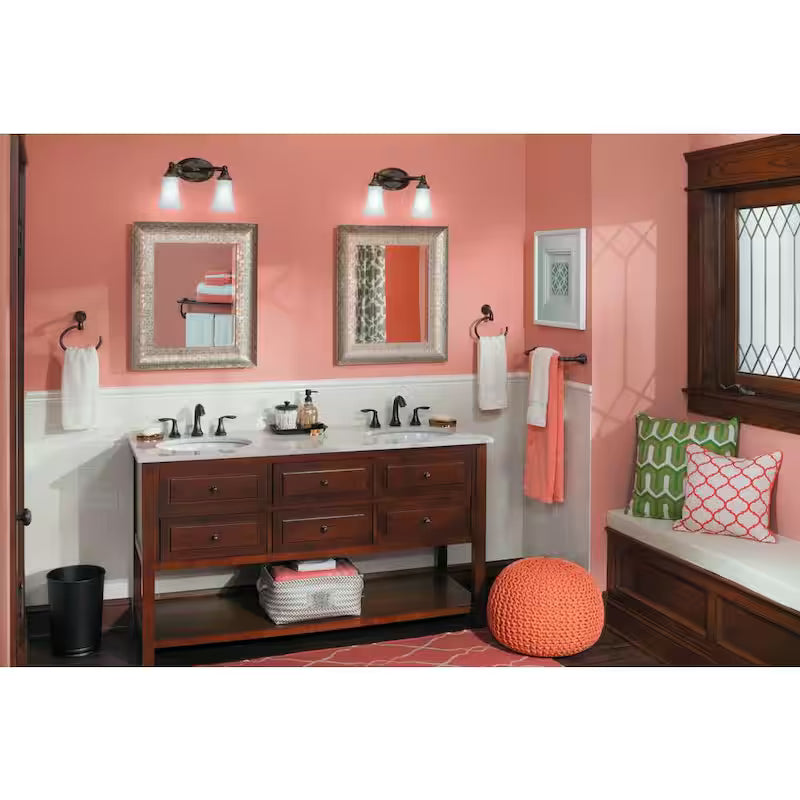 Oil Rubbed Bronze 2-Handle Bathroom Faucet Trim Kit V898914