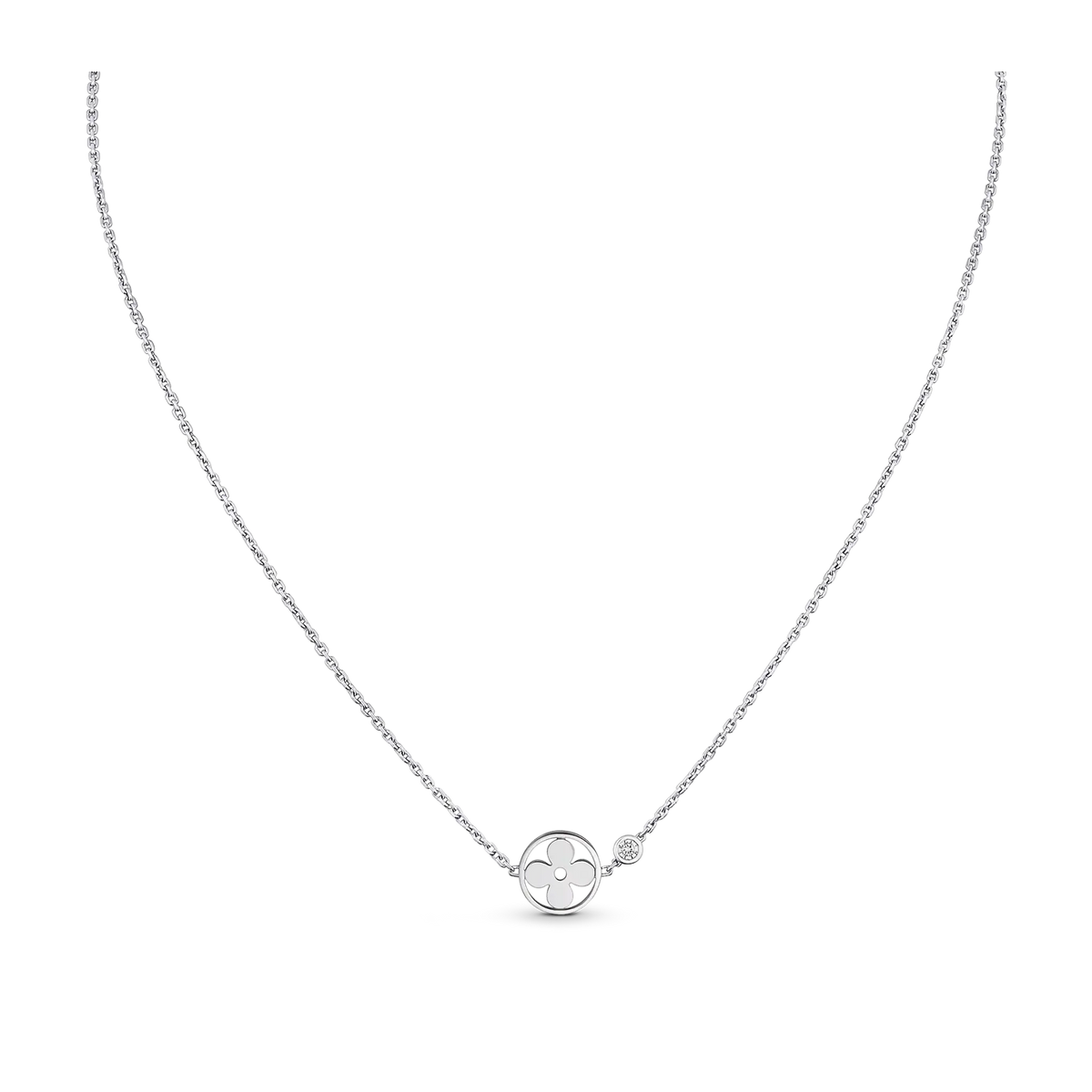 White Gold and Diamond Pendant O8021