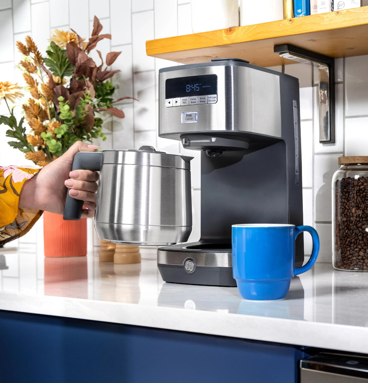 10 Cup Drip Coffee Maker with Single Serve B377