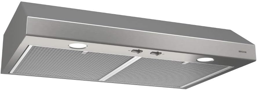 Stainless Steel 24-inch Under Cabinet Range Hood with Light E435