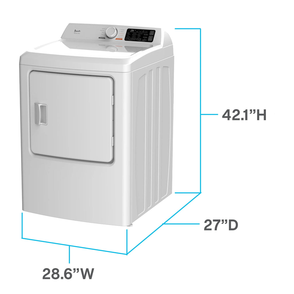 Front Load Gas Vented Clothes Dryer 7.0 Cu. ft. White W8298