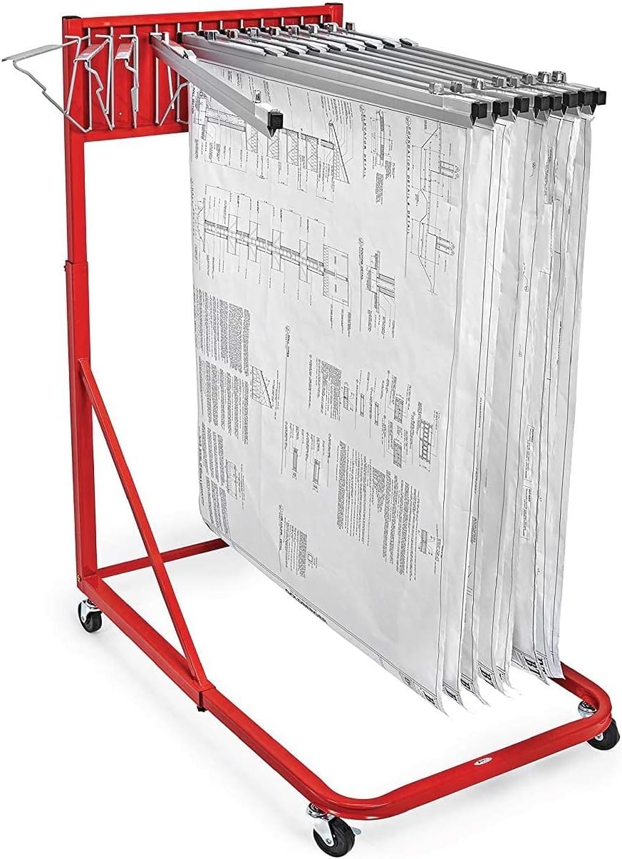 Vertical Blueprint Storage Rack and Plans Holder A60263
