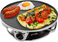 Electric Non Stick Crepe Maker with Temperature Knob O8698