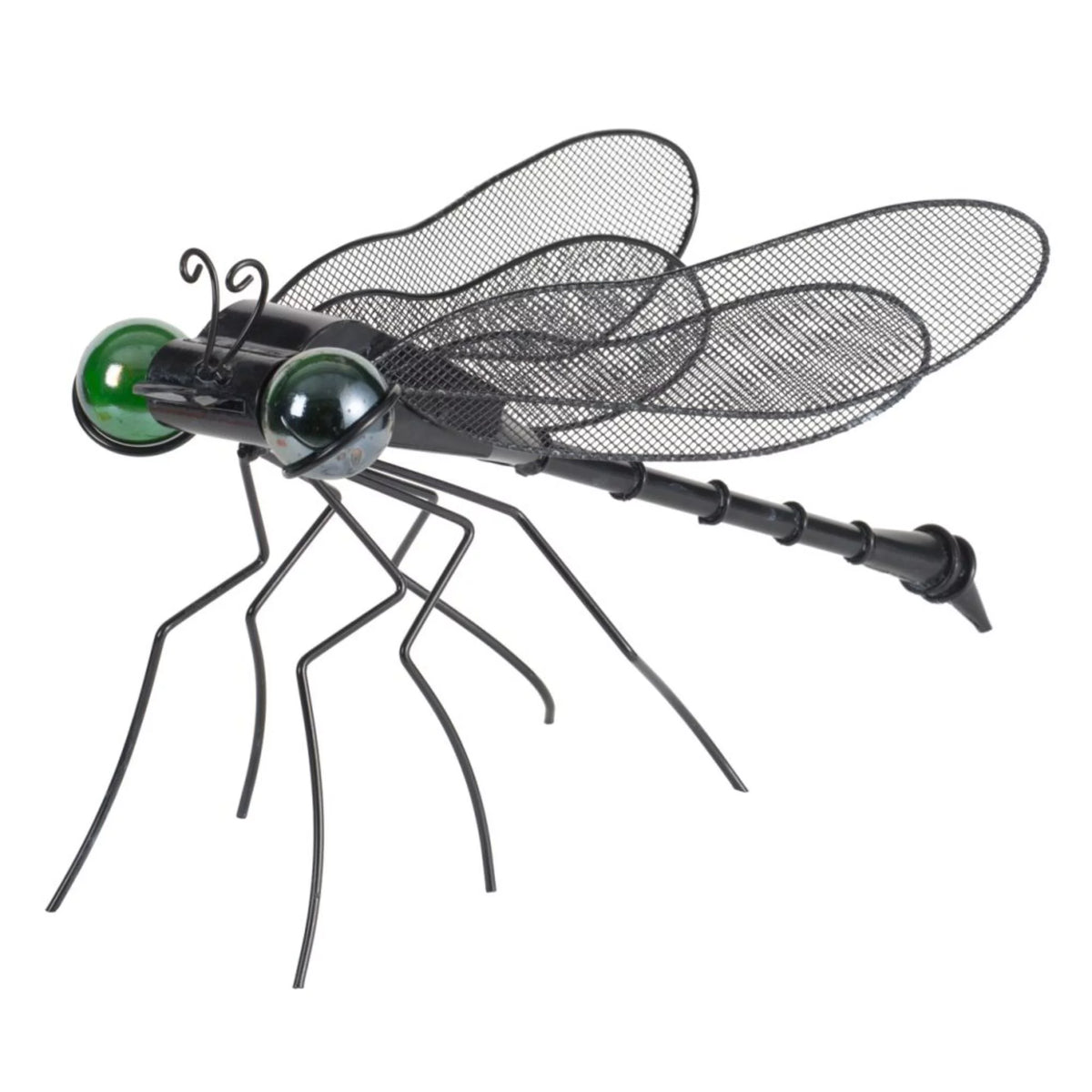 Night Black and Green Dragonfly Shaped Decorative Figurine U507