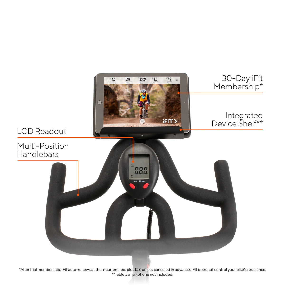 Indoor Cycle with Interchangeable Racing Seat T4948