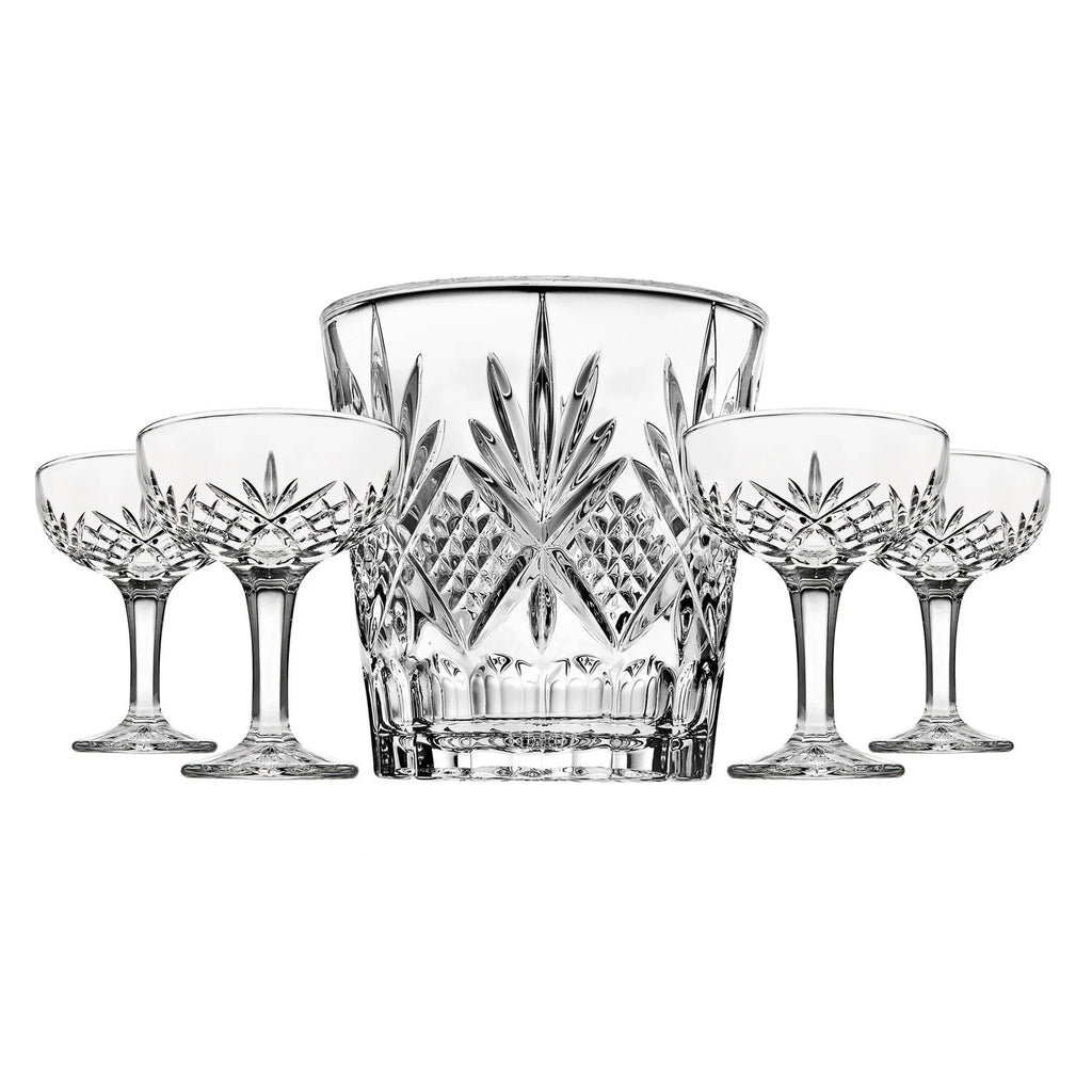 5 Piece Ice Bucket & Champagne Coupe Set T825