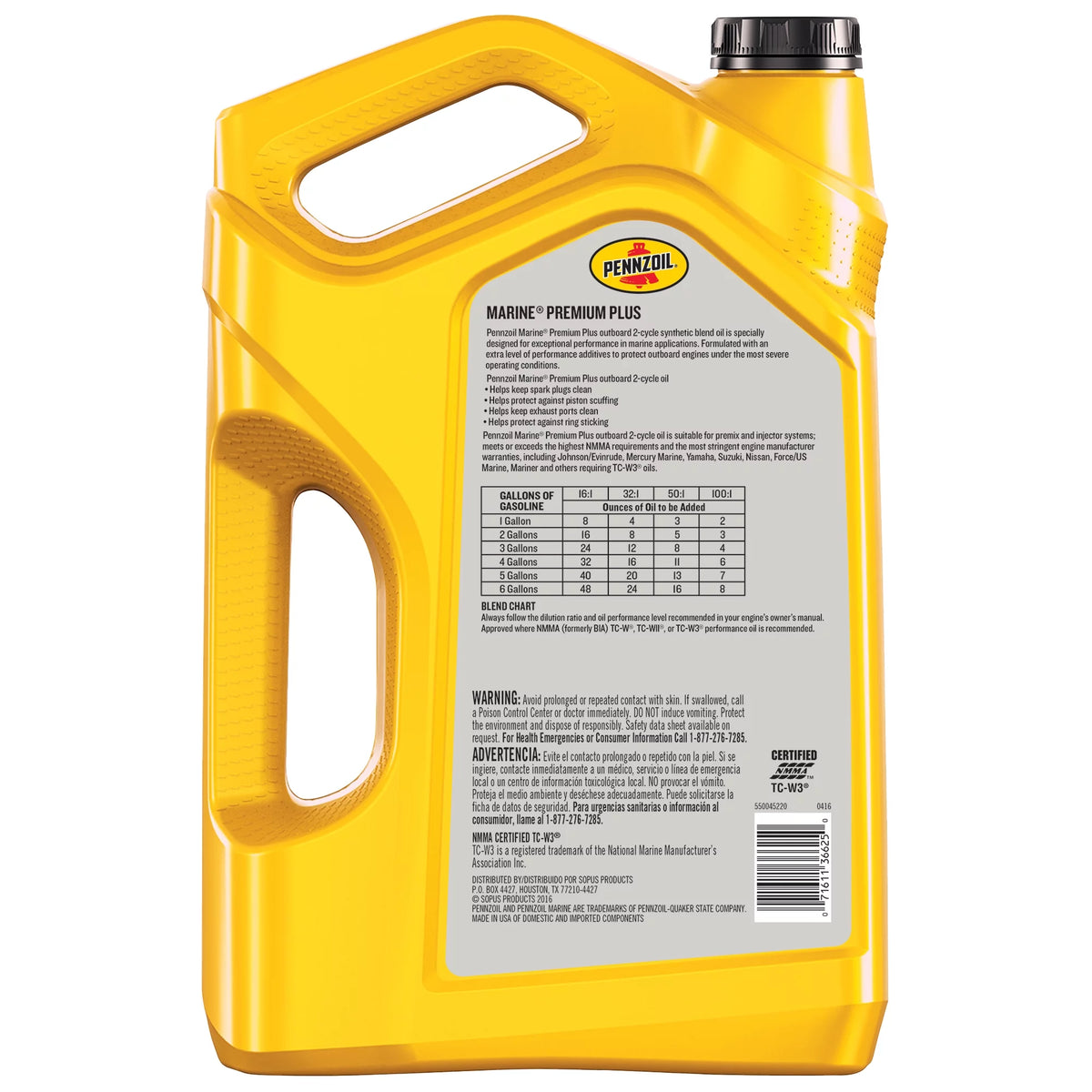 2-Cycle Synthetic Blend Boat Motor Oil, 1 Gallon G9069