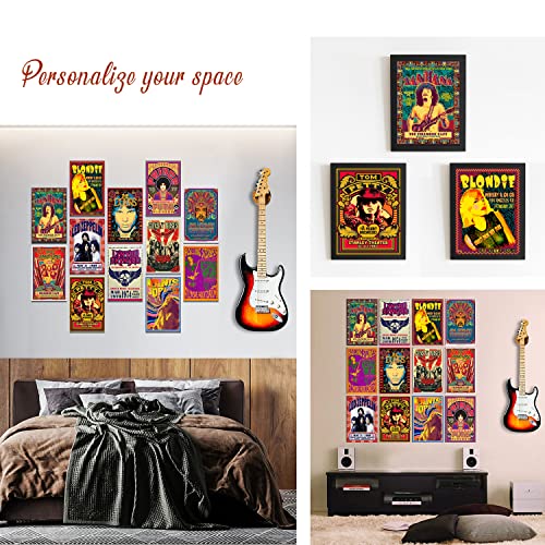 Vintage Rock Band Posters 12 Set 7.8X11.8 Inch E806167