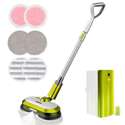 Cordless Electric Spin Mop with Water Spray Y3699