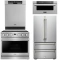 36 Gas Range, Refrigerator, Dishwasher and Microwave H521232