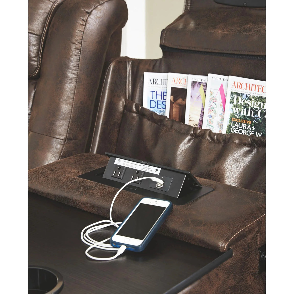 Power Reclining Sofa in Bark Q787