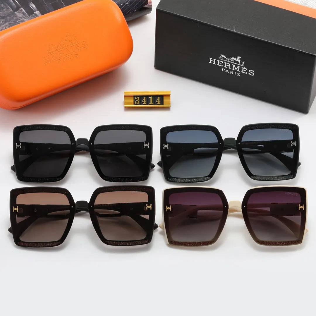 Fashion Big H Hollow Temple Polarized Sunglasses G2049