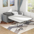 Velvet Full Size Pull Out Sofa Bed with Foam Mattress C145
