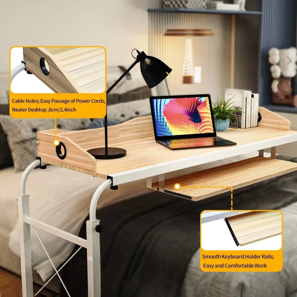 Height Adjustable Overbed Table with Wheels X3391