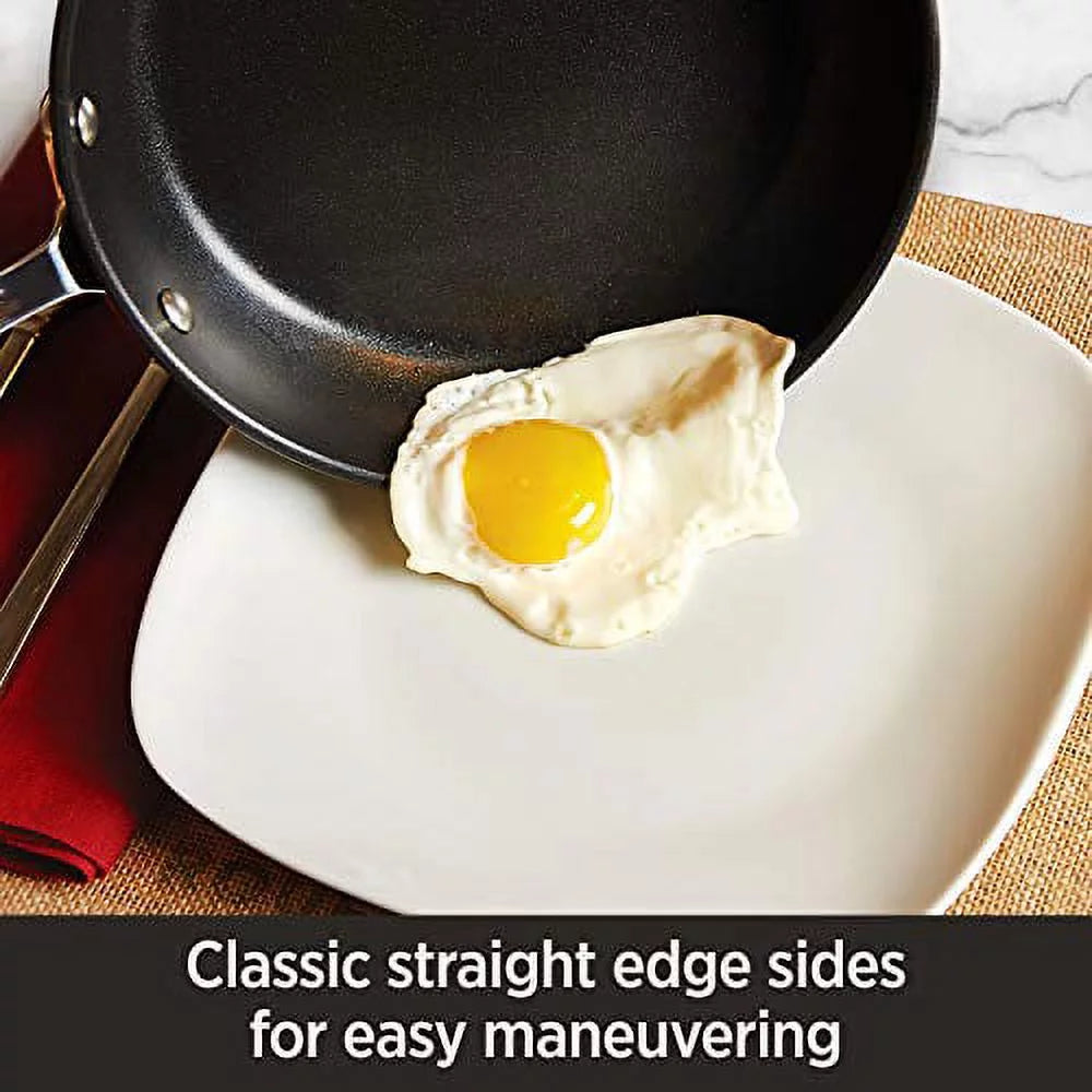 Hard Anodized Nonstick 2 Piece Fry Pan and Saute Pan Set L383