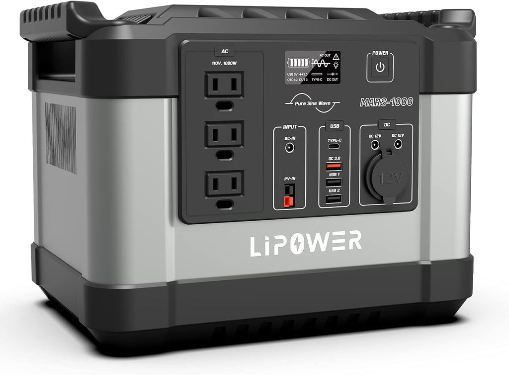 Portable Power Station 1000W 1100Wh with 110V Pure Sine Wave AC Outlet X969