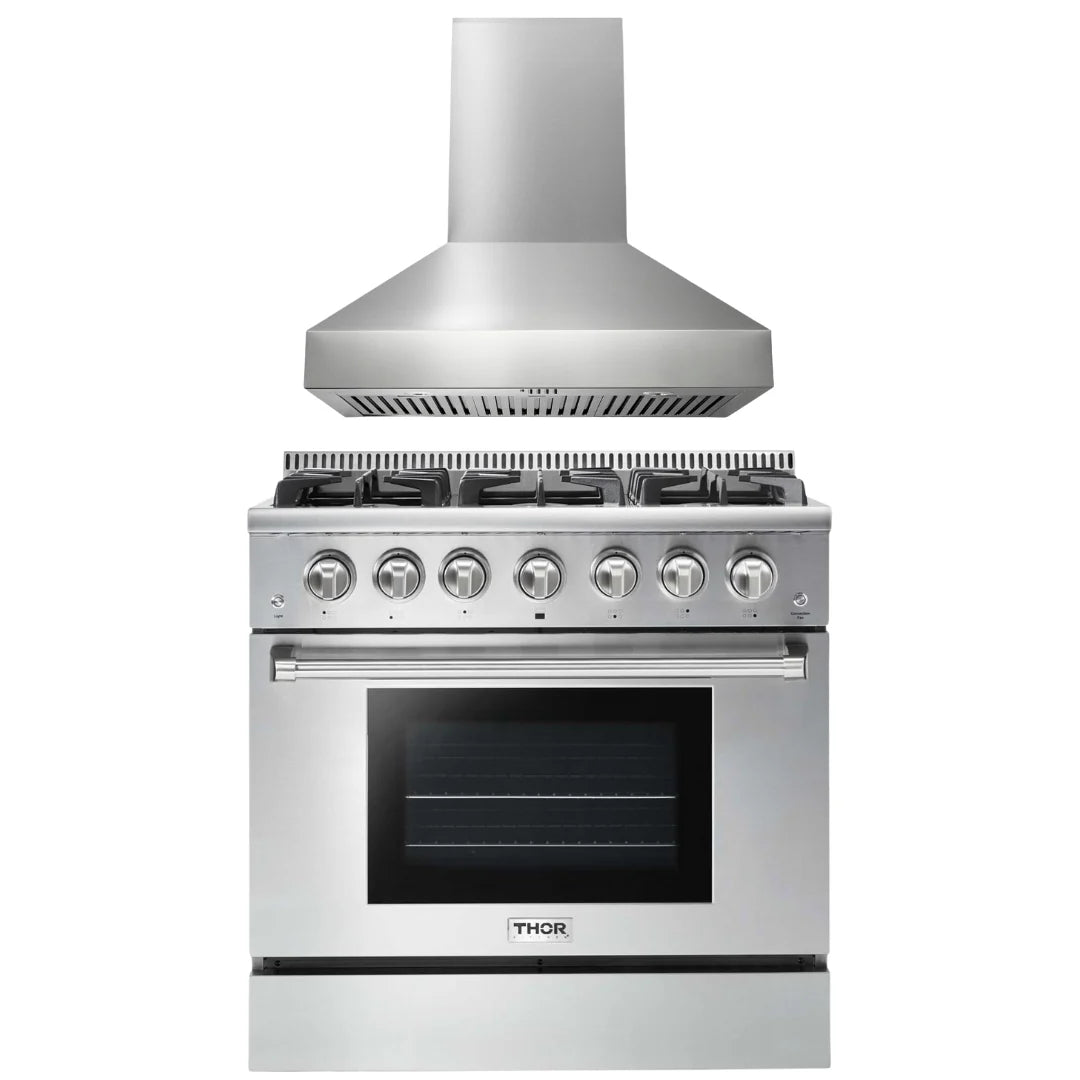 36 Propane Gas Range and Range Hood U784